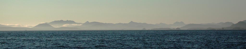 Looking North Across Sitka Sound (25469 bytes)