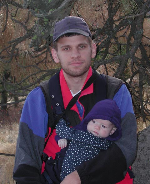 Connor and His Dad on Kamiak Butte II (57363 bytes)