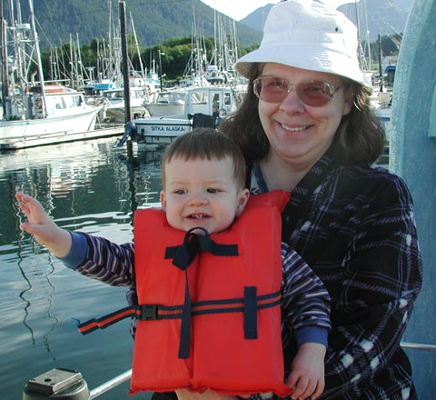 Connor and His Grandma at Sealing Cove (50029 bytes)