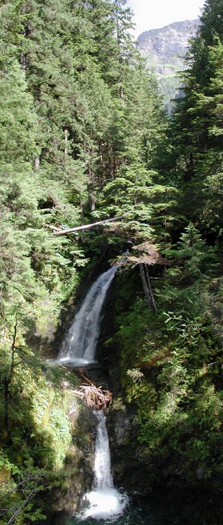 Double Falls on Indian River (86368 bytes)
