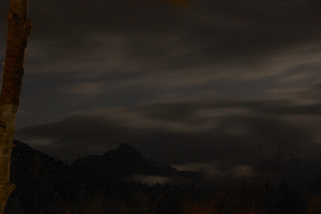 Moonlit Clouds Over the Sisters (67478 bytes)