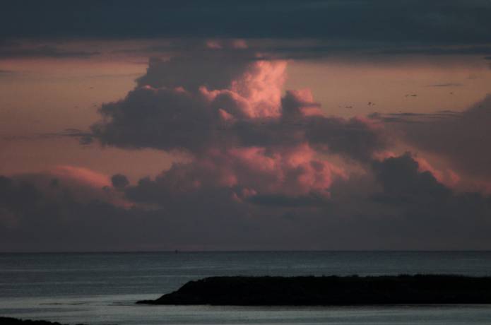 Sunlit Clouds over Sitka Sound (20744 bytes)