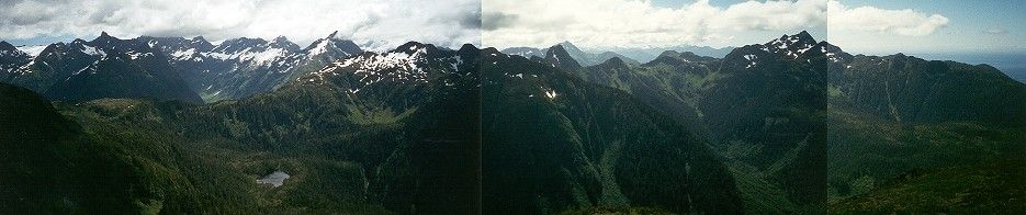 Peaks South and East of Starrigavan Valley (43k)