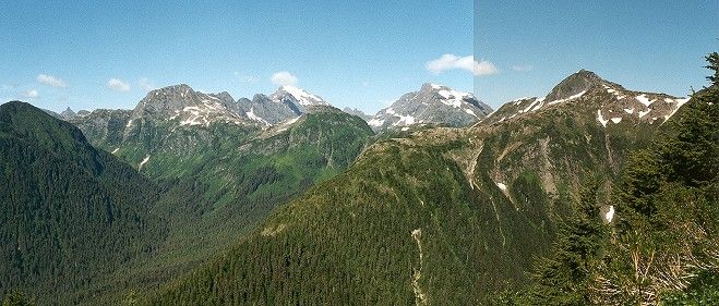 Indian River Valley and Arrowhead Peak (62k)